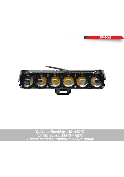 Off-road 12-80v 6 Mercek Bey-sarı 19x4cm Adet
