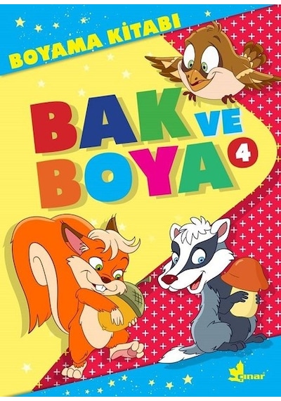 Bak ve Boya 4-Boyama Kitabı- Çınar Yayınları