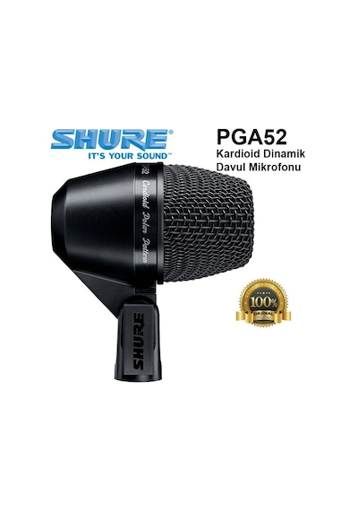 Shure Pga52 Kardioid Dinamik Davul Mikrofonu