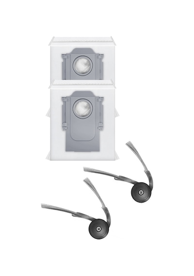 Roborock Q7 M5 & Q7 M5+ Uyumlu 2 Adet Yan Fırça 2 Adet Toz Torbası