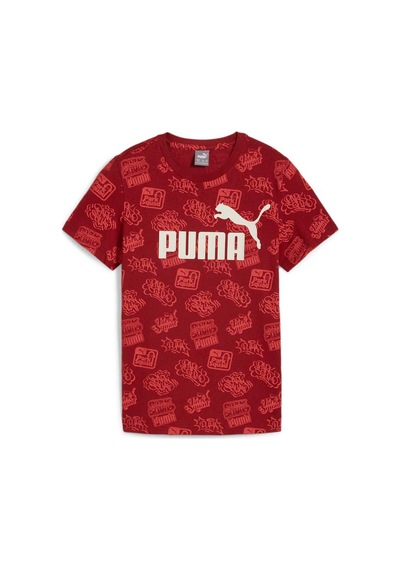 Puma 68187513 Ess+ Mıd 90s Aop Tee Intense Red Çocuk T-shırt 11 - 12 Yaş Kırmızı