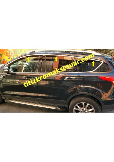 Ford Kuga Krom Cam Üst Çıtası Aksesuarı 6 Parça Paslanmaz Çelik