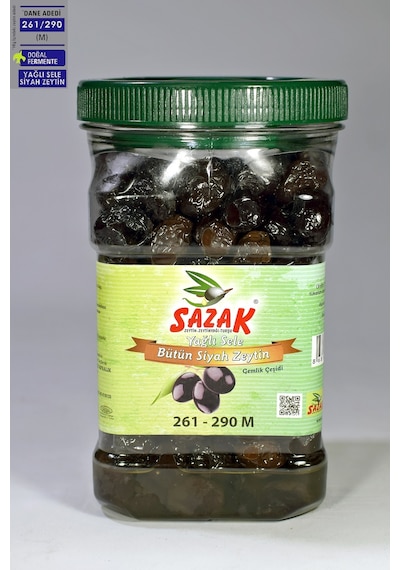 Sazak Yağlı Sele 261-290 KB M Siyah Zeytin Pet 900 G