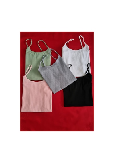 Demirsa Boutique Kadın İp Askılı 5 Adet Fitilli, Pamuklu, Likralı, Ribana Atlet Pembe, Yeşil, Mavi, Beyaz, Siyah Pembe-mavi-yeşil-siyah-beyaz Demirsa Boutique Kadın İp Askılı 5 Adet Fitilli, Pamuklu, Likralı, Ribana Atlet Pembe, Yeşil, Mavi, Beyaz, Siyah Pembe-mavi-yeşil-siyah-beyaz