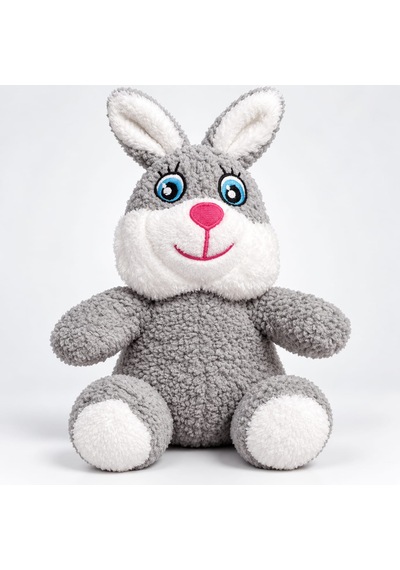 Gri Tavşan 20 Cm Kişiye Özel Peluş Oyuncak İsimli Ve Özel Tasarım