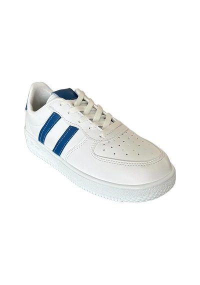 Unisex Bağcıklı Günlükspor Sneaker Ayakkabı Beyaz - Mavi-beyaz - Mavi Beyaz - Mavi