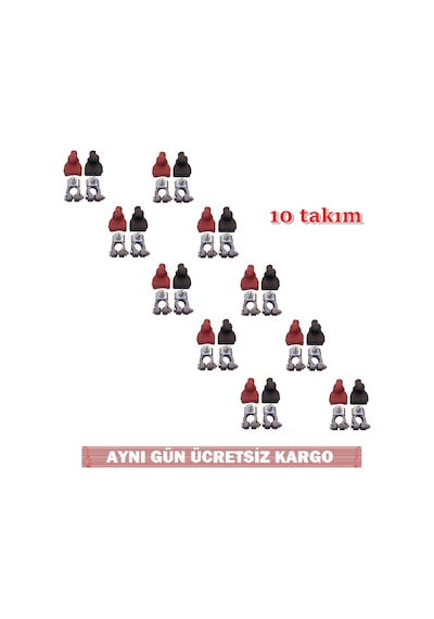 10 Takım Kurşun Akü Kutup Başı Oto-Marin Kapaklı