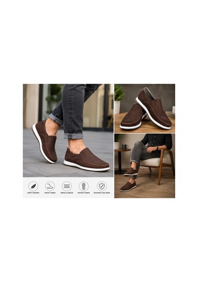 Ateşfleks Erkek Günlük Loafer Ayakkabı Kahverengi Hafif, Rahat Ve Kaymaz Taban Casual Erkek Ayakkab Kahverengi Ateşfleks Erkek Günlük Loafer Ayakkabı Kahverengi Hafif, Rahat Ve Kaymaz Taban Casual Erkek Ayakkab Kahverengi