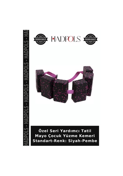 Özel Seri Yardımcı Tatil Mayo Çocuk Yüzme Kemeri Standart-renk: Siyah-pembe Siyah - Pembe
