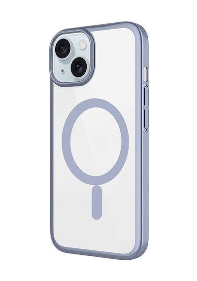 Zeyline Apple Uyumlu iPhone 15 Wireless Şarj Özellikli Sert Pc Zore Mat Riksos Magsafe Kapak-pembe