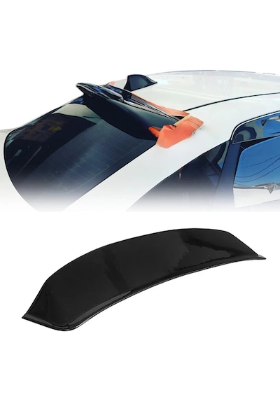 Fiat Linea Cam Üstü Spoyler Arka Cam Üstü Spoiler Parlak Siyah