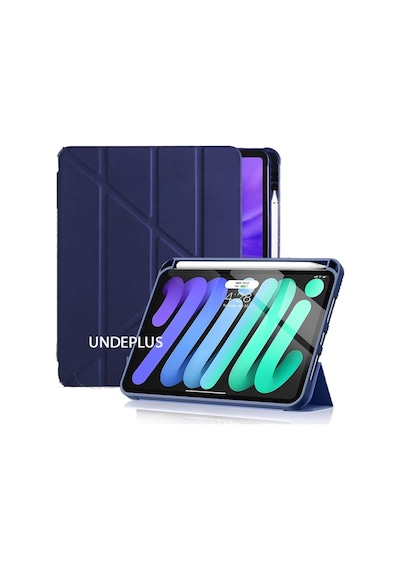 Apple iPad Uyumlu Pro 11inç M4/m5 İle Uyumlu Kılıf Kalem Şarj Bölmeli Case 2024/2025 Lacivert Sku: Zeusb0dy5f64b4 Arka Kapak