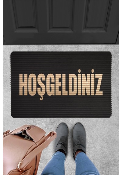 Evaşk Kapı Önü Paspası Vinil Kaymaz Tabanlı 40 X 60 Uvrub066-2