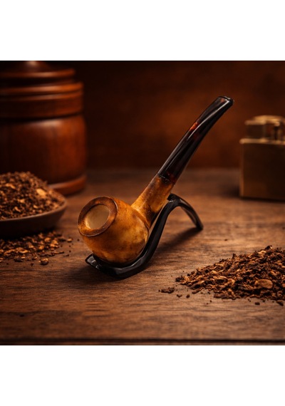 Klasik Düz Model El Yapımı Lületaşı Pipo Blok Meerschaum Gövde Akrilik Ağızlık Özel Seri