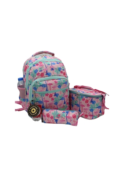 Master Pack Flamingo Desenli Takım İlkokul Sırt Çantası Açık Pembe