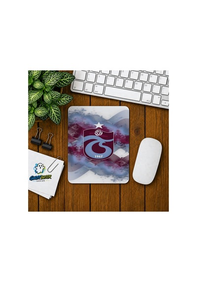 Bordo Mavi Baskılı Oyuncu Mousepad 037