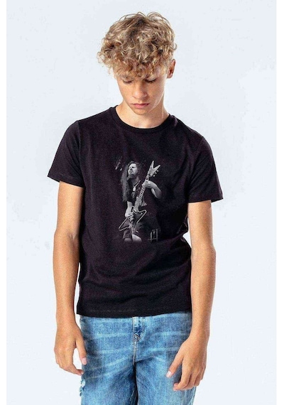 Tshirthane Dimebag Darrell Baskılı Unisex Çocuk Siyah T-Shirt