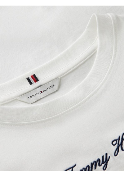 Tommy Hilfiger Classıc Scrıpt Trapeze Tee Kadın Beyaz T-shirt - Ww0ww50948