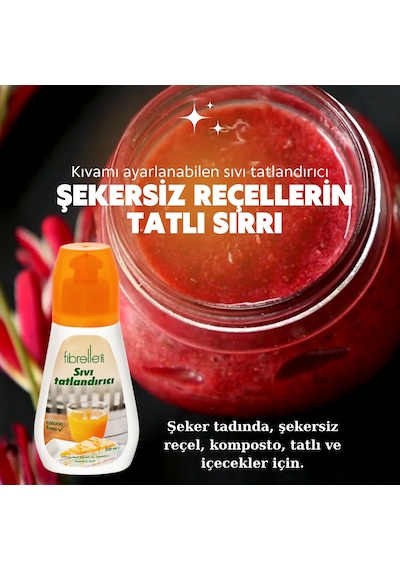 Fibrelle Zero Sıvı Tatlandırıcı 200 ML Sukraloz Bazlı