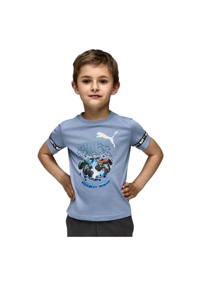 Puma Puma Puma X Hot Wheels Tee Erkek Çocuk Mavi Tişört 16914 Mavi