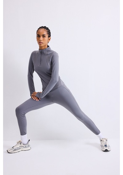 Defacto Yüksek Bel Beli Saran Bantlı Sporcu Tayt H5215ax26augr211 Gri-gr211