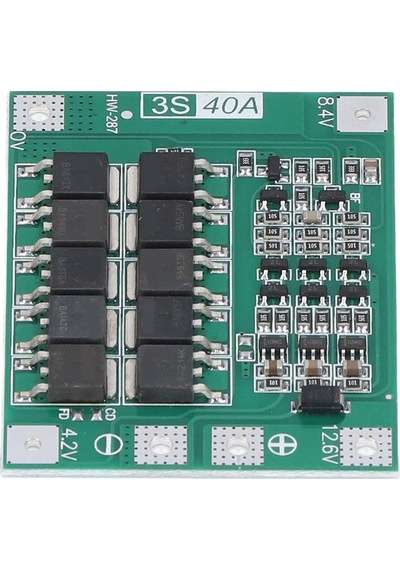 Jms 3s 40a Pil Kartı 18650 Lityum Hücre Dengeli Şarj Modülü 12,6v 13,6v