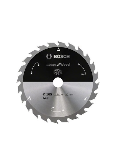 Bosch Standard For Wood 165 x 1.5/1 x 20 T24 Ahşap Daire Testere Bıçağı - 2608837685