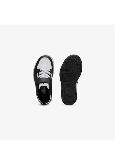 Puma Rebound V6 Low Çocuk Siyah Beyaz Spor Ayakkabı 397419 Beyaz
