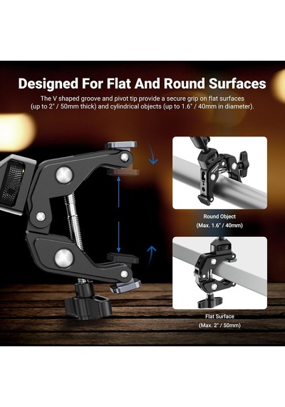 22 "sihirli Kol W Masa C Kelepçe, Mic Boom Kol Eklemli Üstten Kamera Dağı 1/4 "3/8" Arrı İçin Konular, Telefon Mikrofon Webcam Eylem Kamera Video Işık İçin Masaüstü Standı Tutucu Ua057