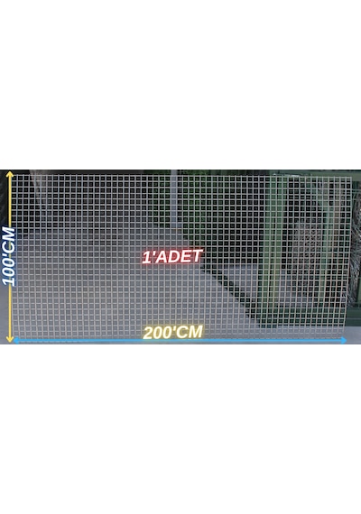 Hasır Tel- 3 X 3 Göz Aralıklı - 2.5'mm 100 X 200 Ebatında - 1 Adet