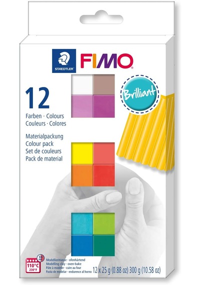 Staedtler Fimo Brillant Modelleme Kili Seti 12'Li
