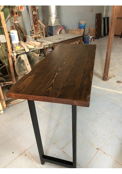 Bintaşmobilya Kütük Ağaç Bar Masa-140X60.Cm