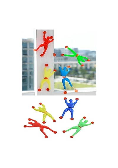 Cama Yapışan Ve Duvara Yapışan 4'lü Ninja'lar 9cm. Standart