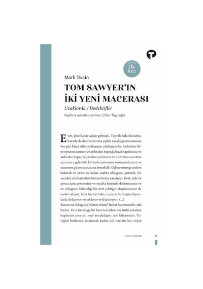 Tom Sawyer'in İki Yeni Macerası - Mark Twain - Turkuvaz Kitap