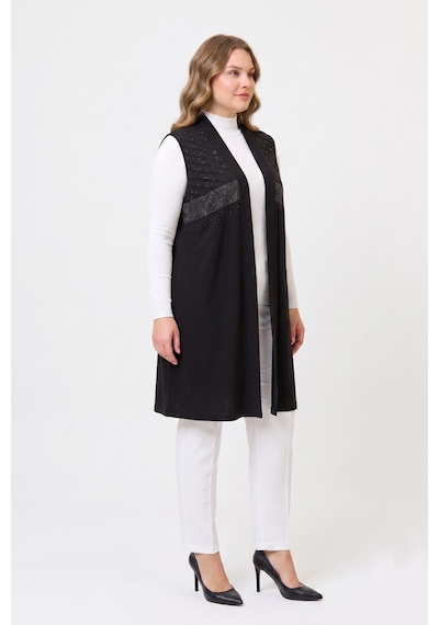 Wearon Kadın Düğmesiz Modelli Yelek 54297 Bgl-st05661 Siyah