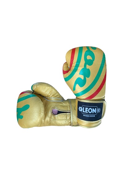 Leon Curved Deri Kick Boks Ve Muay Thai Eldiveni Altın