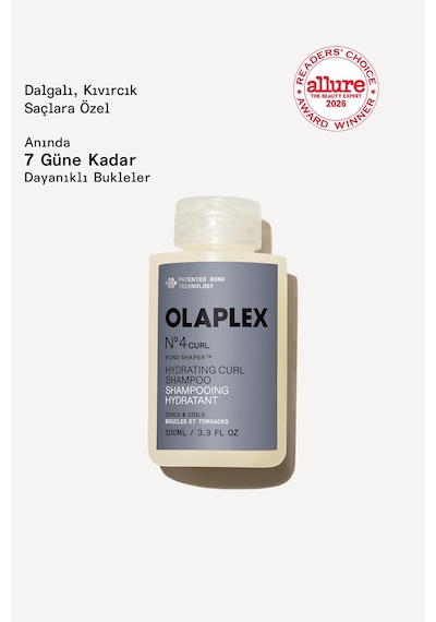 No.4 Curl Bond Shaper Dalgalı Kıvırcık Saçlar İçin Bukle Belirginleştirişi Ve Nemlendirici Şampuan