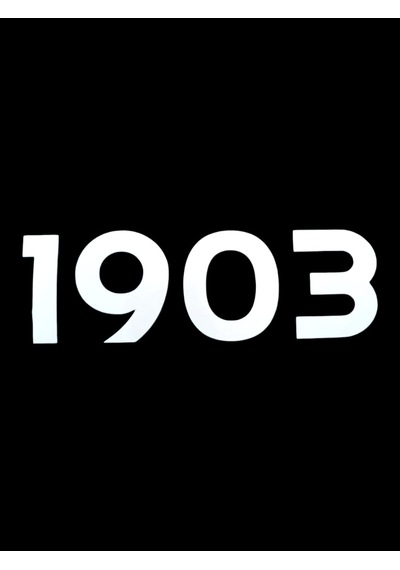 1903 Yazılı Oto Sticker Beyaz 20x7cm