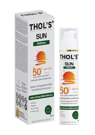 Thol's Sun Defence Fluid Sebum Dengeleyici Güneş Kremi SPF50+ 50 ML