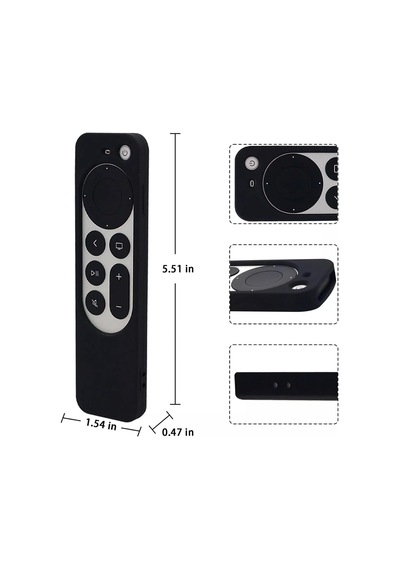 Apple Tv 4k 2021 İle Uyumlu Kılıf Silikon Koruma Kumanda Koruma Kılıfı Tam Uyumlu Kırmızı Kırmızı