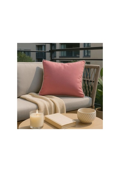 Pembe Kırlent Kılıfı 45x45 Dekoratif Modern Kırlent