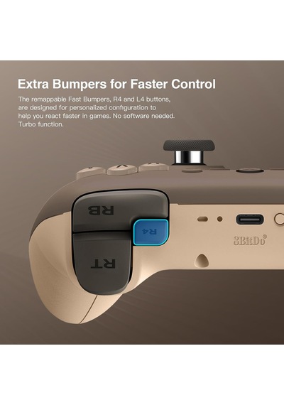 Ultimate 2c Wireless Controller For Windows Pc And Android, With 1000hz Polling Rate, Hall Effect Joysticks And Hall Triggers, And Remappable L4/r4 Bumpers, Turbo Function Brownie Diğer Ultimate 2c Wireless Controller For Windows Pc And Android, With 1000hz Polling Rate, Hall Effect Joysticks And Hall Triggers, And Remappable L4/r4 Bumpers, Turbo Function Brownie Diğer