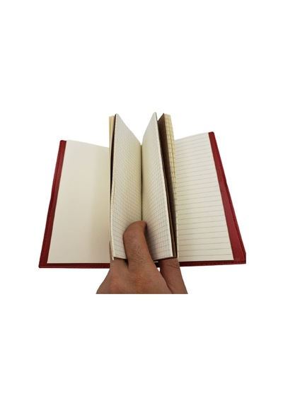 Pusula Deri Defter Çok Renkli