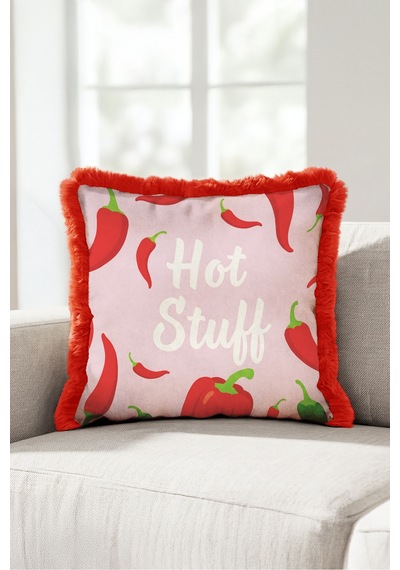 Hot Stuff Biber Pop Art Saçaklı Yastık Kılıfı - Retro Pembe Kırmızı Bordo Püsküllü Kırlent Kılıfı Serin Yörünge Nektar Hot Stuff Biber Pop Art Saçaklı Yastık Kılıfı - Retro Pembe Kırmızı Bordo Püsküllü Kırlent Kılıfı Serin Yörünge Nektar