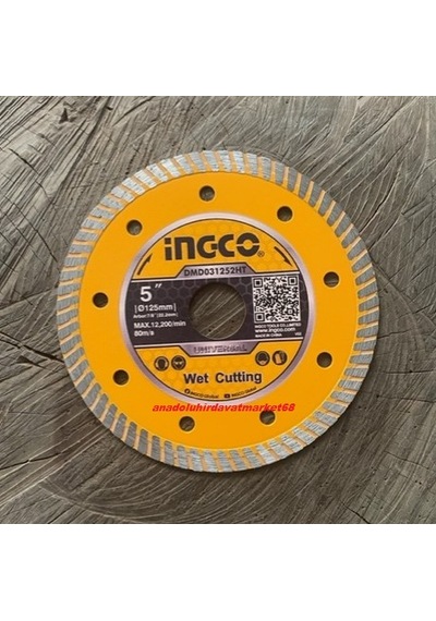 İngco 125mm Turbo Elmas Testere Beton Seramik Granit Kesici Taş Bims Ytong