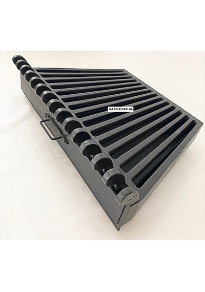 Döküm Izgara Şömine Izgarası 70 Cm X 46 Cm.X 46 Cm 15 Li Izgara Çekmeceli