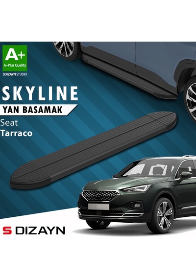 S-dizayn Seat Tarraco Skyline Siyah Yan Basamak 193 Cm 2018-2024 A+ Kalite