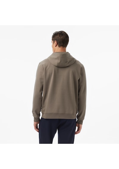 Nautica Erkek Kahverengi Classic Fit Kapüşonlu Sweatshirt Düz K57226t Kahverengi