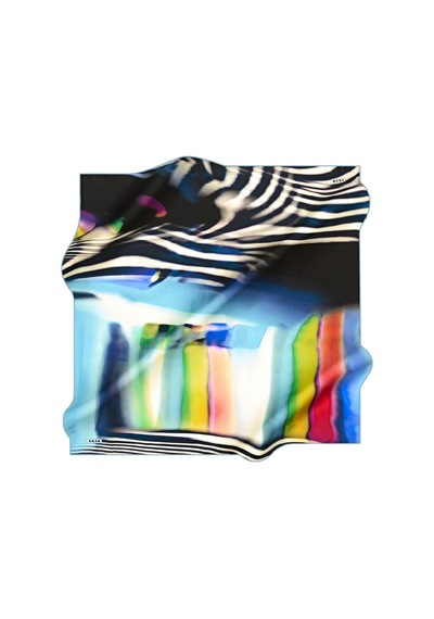 90x90 Aker Polyester Tivil Açık Mavi-siyah Açık Mavi-siyah