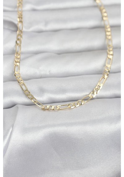 Cm 14k Gold Renk Kuşgözü Zincir Model 60 Cm Kadın Kolye - Lisinya Çok Renkli